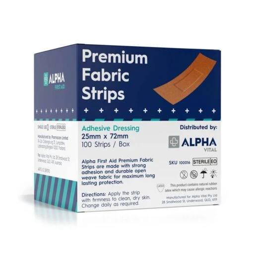 Alpha First Aid Fabric Strips [100] - Image 2