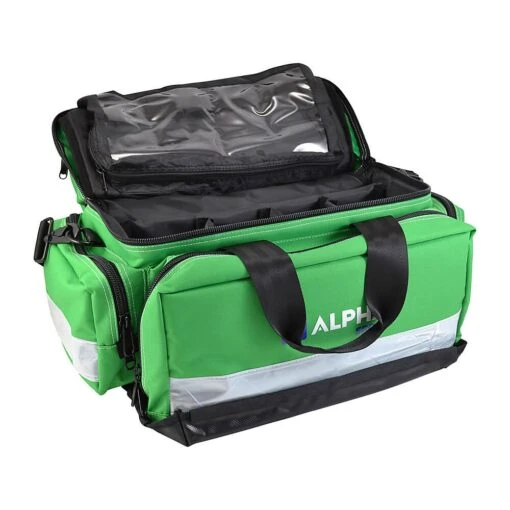 Jumbo Paramedic Green Kit Bag With Alpha Sport Logo (Empty) - Image 2