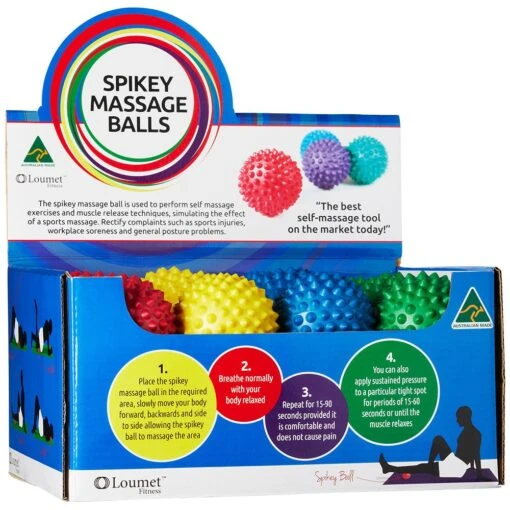 Spiky Ball Retail Display Box Includes 24 Balls