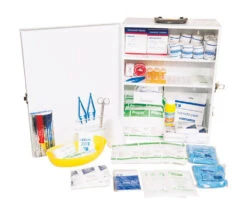 Industrial Workplace Kit In A Wall Mounted Metal Cabinet